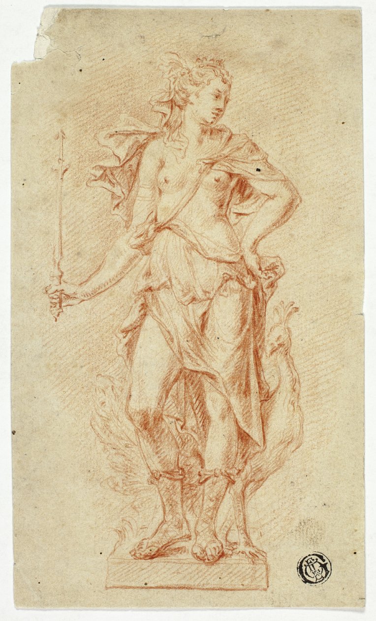 Statua di Giunone con scettro e pavone da Jan Claudius de Cock