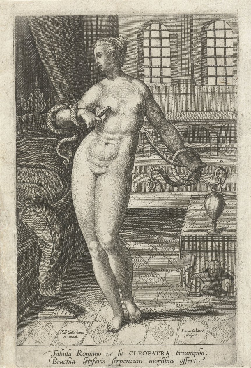 Morte di Cleopatra da Jan Collaert (II)