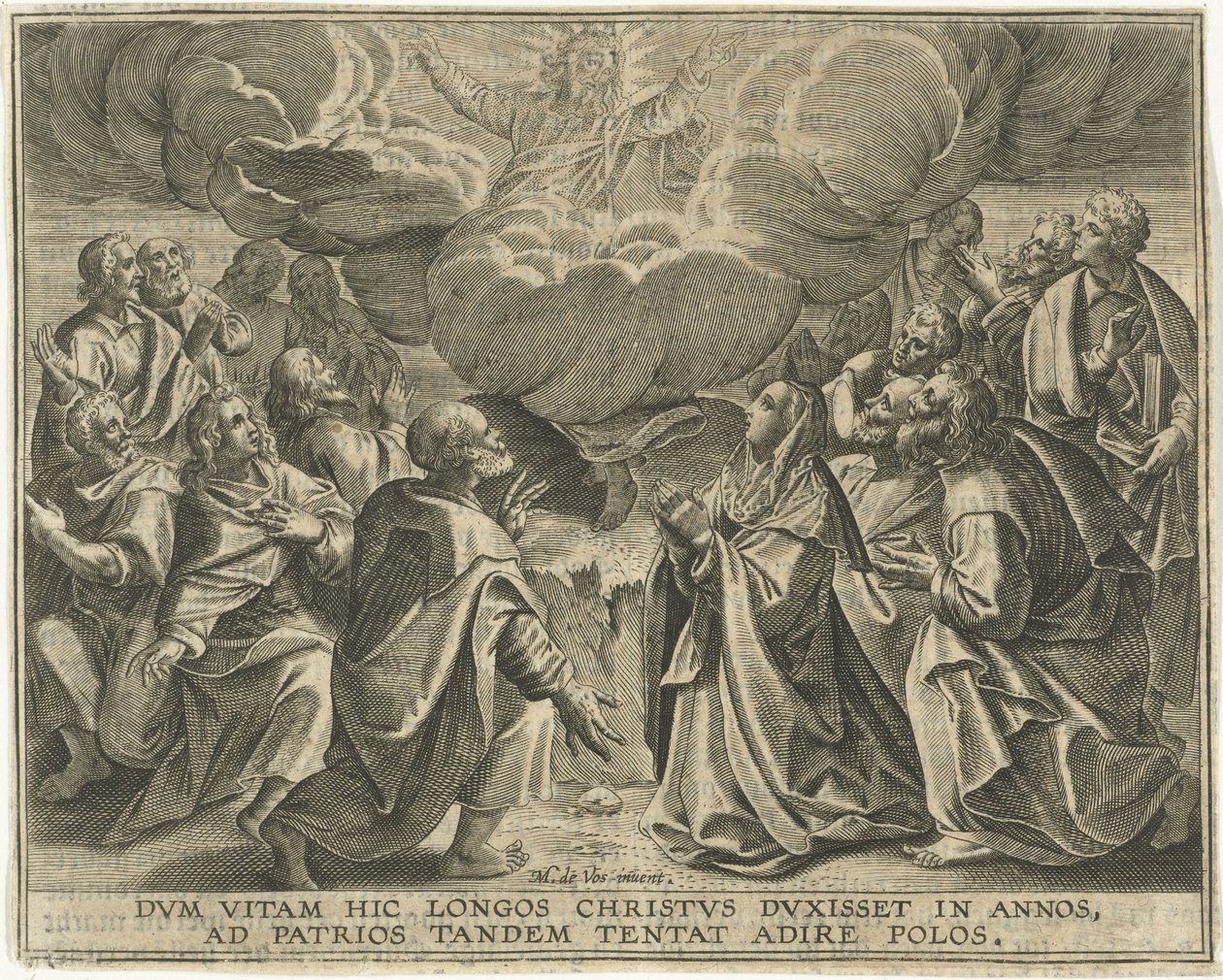 Ascensione di Cristo da Jan Collaert (II)
