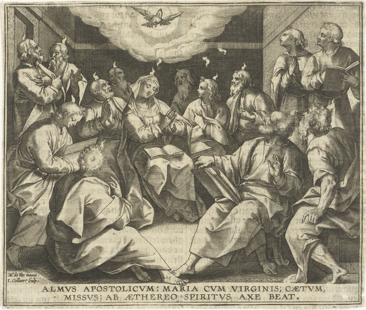 Discesa dello Spirito Santo da Jan Collaert (II)