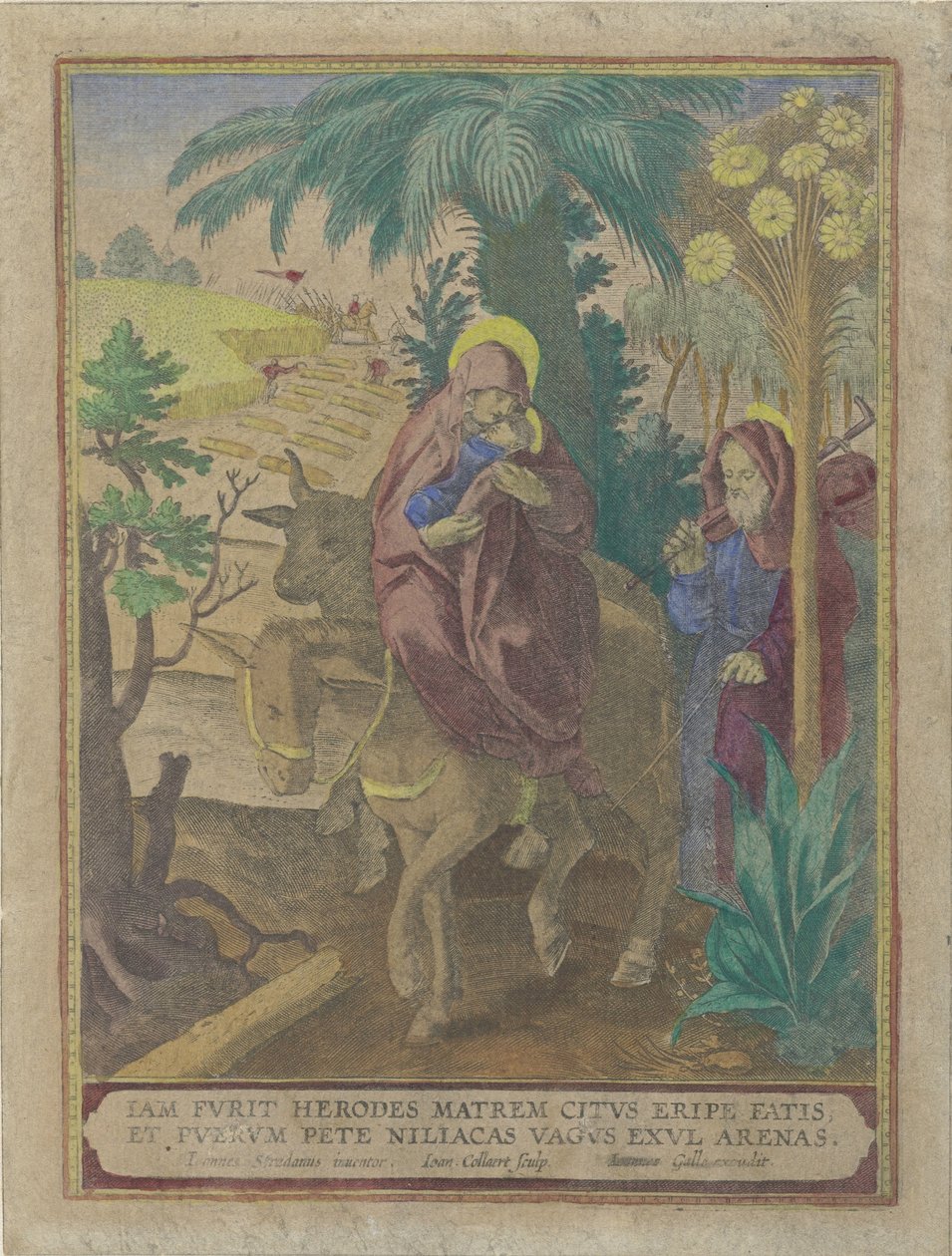 Fuga in Egitto da Jan Collaert (II)