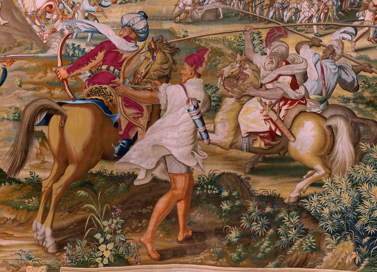 Arazzo fiammingo. Serie La Conquista di Tunisi. L