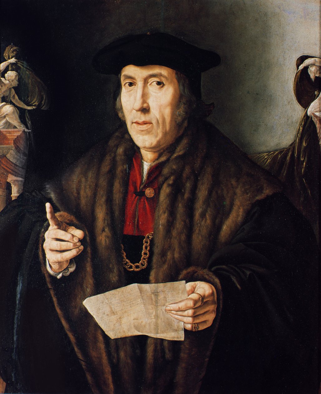 Ritratto di un uomo, forse il giudice John More, padre di Sir Thomas More (1478-1535) da Jan Cornelisz Vermeyen