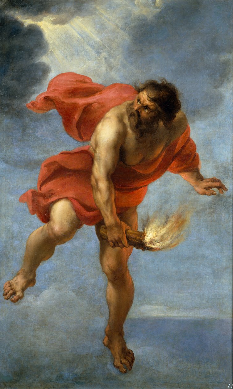 Prometeo che porta il fuoco, 1637 da Jan Cossiers
