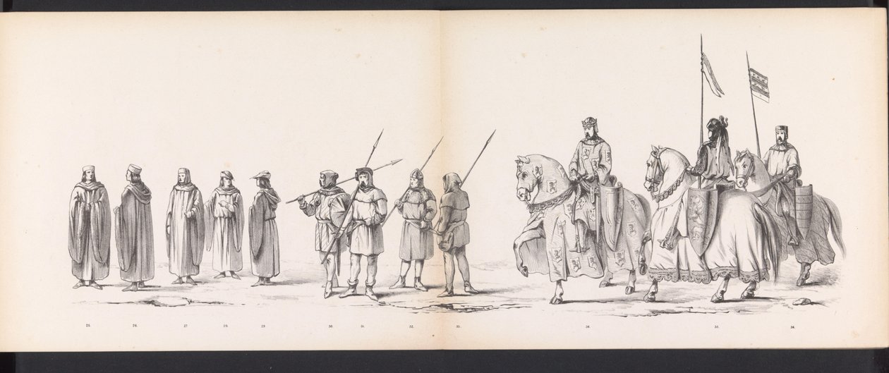Mascherata degli studenti di Leida, 1865 (tavola 3) da Jan Daniël Cornelis Carel Willem baron de Constant Rebecque
