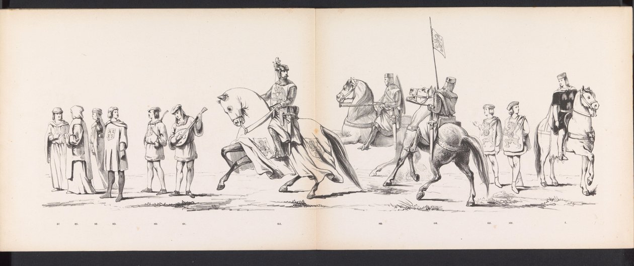 Mascherata degli studenti di Leida, 1865 (tavola 8) da Jan Daniël Cornelis Carel Willem baron de Constant Rebecque