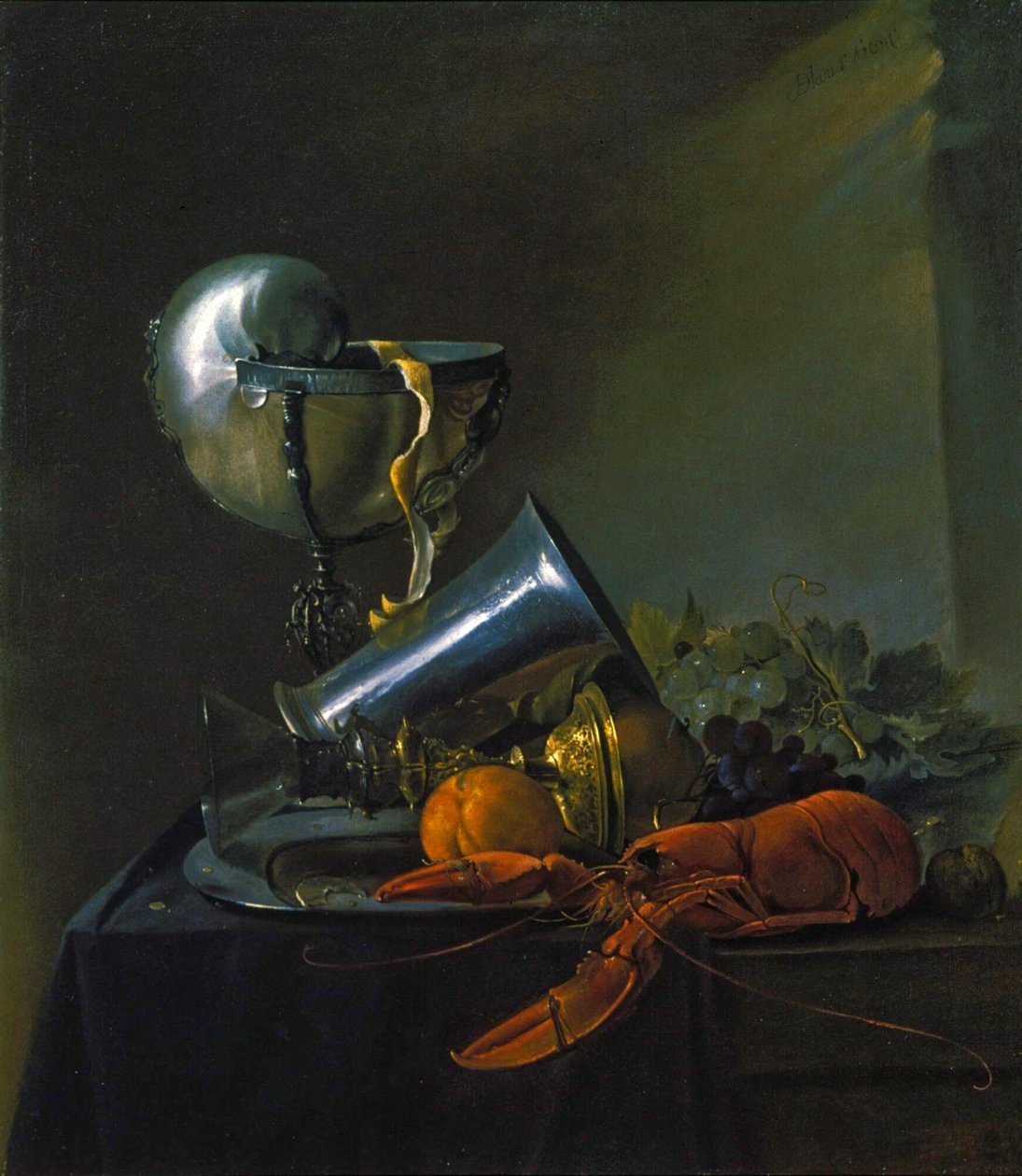 Natura morta con aragosta e coppa Nautilus da Jan Davidsz. de Heem
