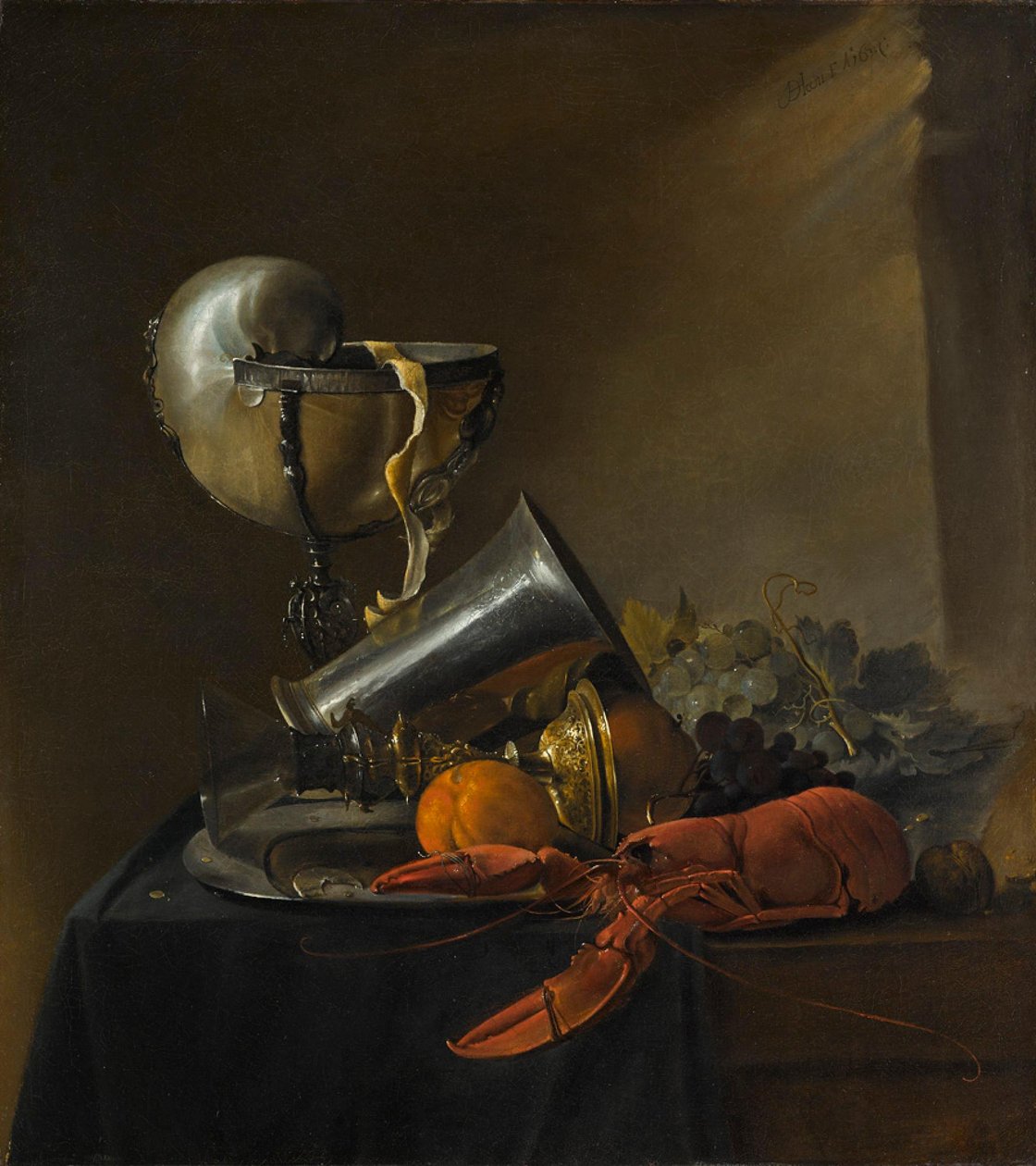 Natura morta con aragosta e coppa Nautilus da Jan Davidsz. de Heem