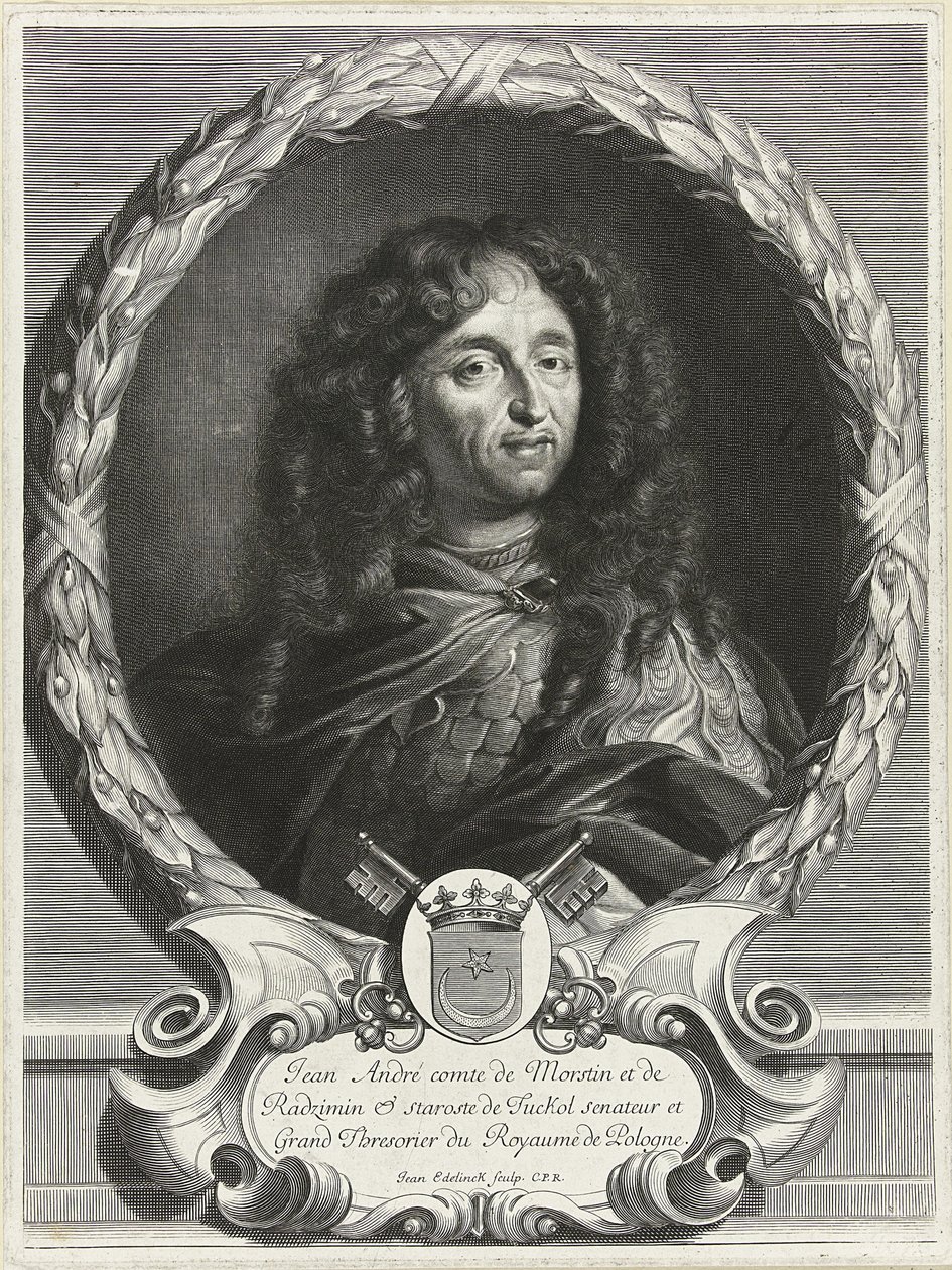 Ritratto del poeta Jan Andrzej Morsztyn da Jan Edelinck