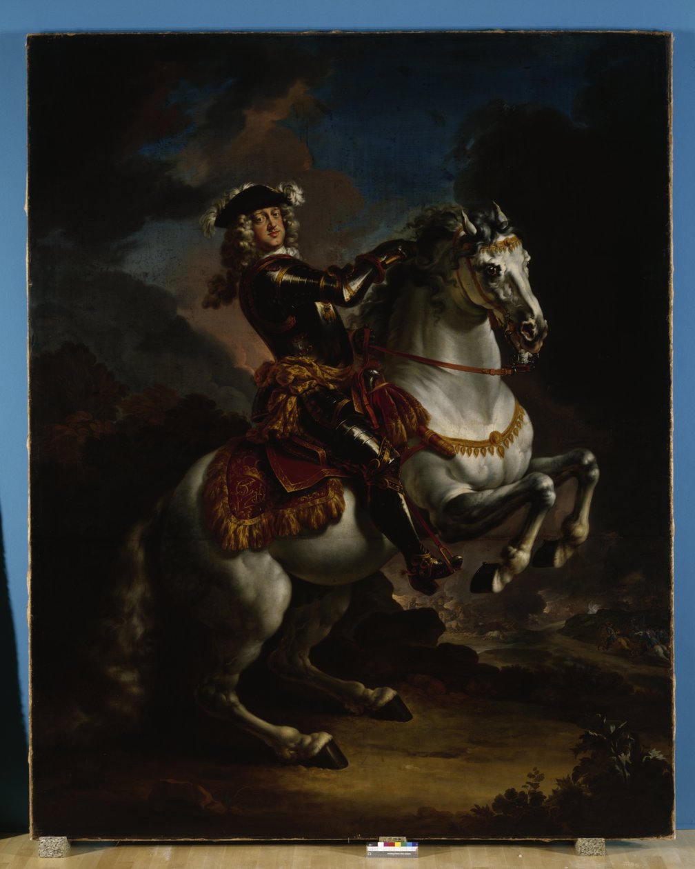 Elettore Johann Wilhelm von Pfalz-Neuburg a cavallo da Jan Frans van Douven