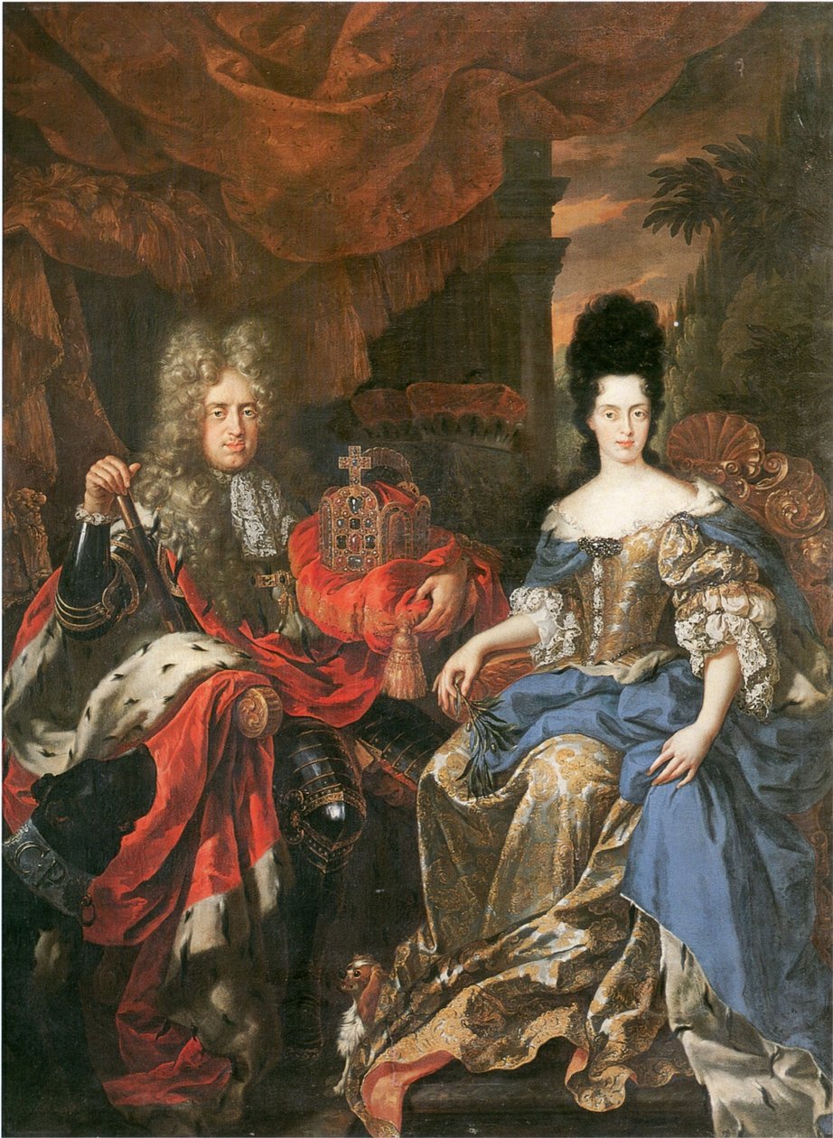 Doppelbildnis Johann Wilhelm von der Pfalz e Anna Maria Luisa de
