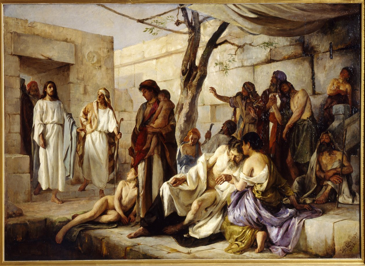 Il miracolo alla piscina di Bethesda da Jan Franzevich Cloginsky
