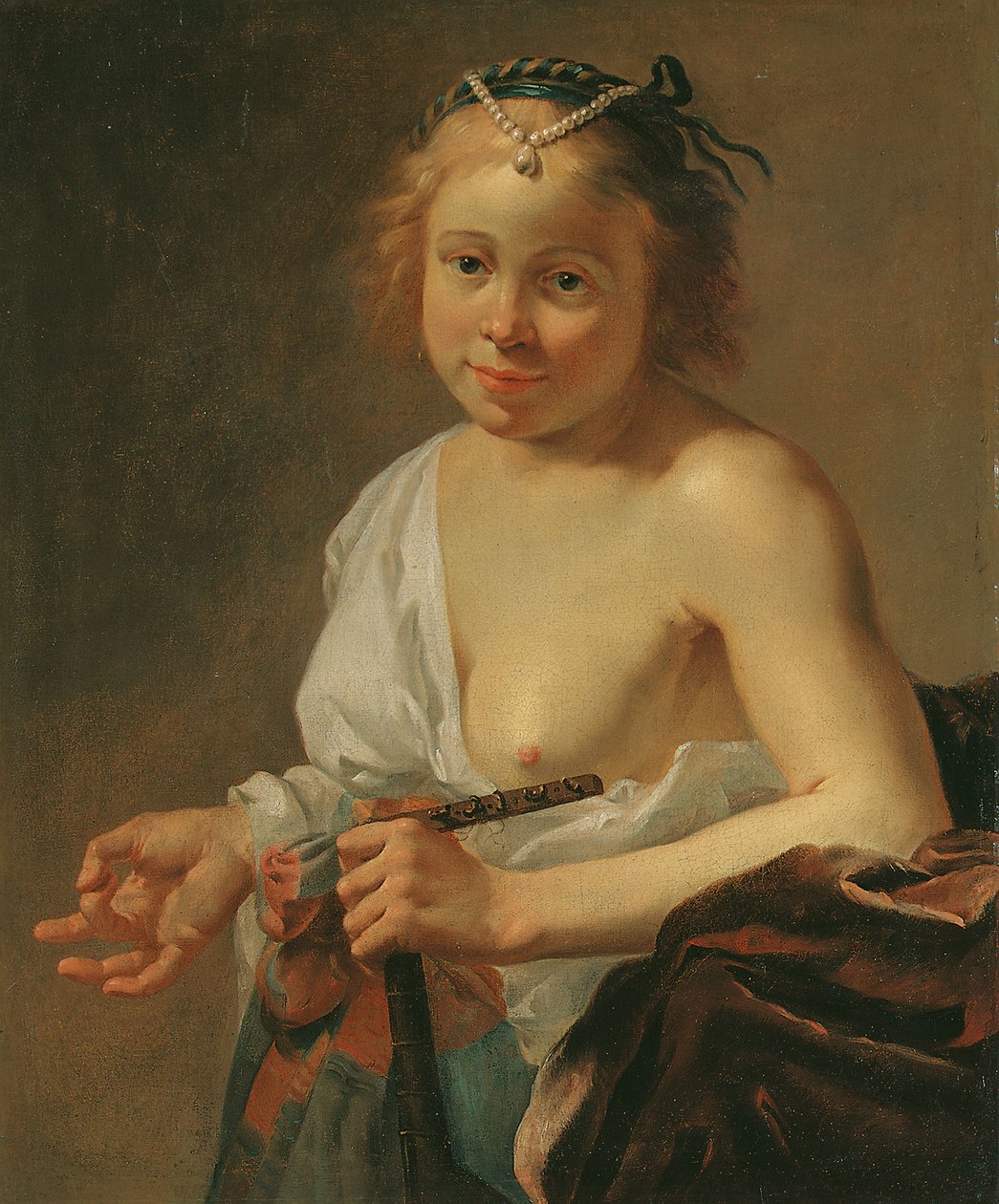 Una cortigiana con un liuto da Jan Gerritsz. van Bronckhorst