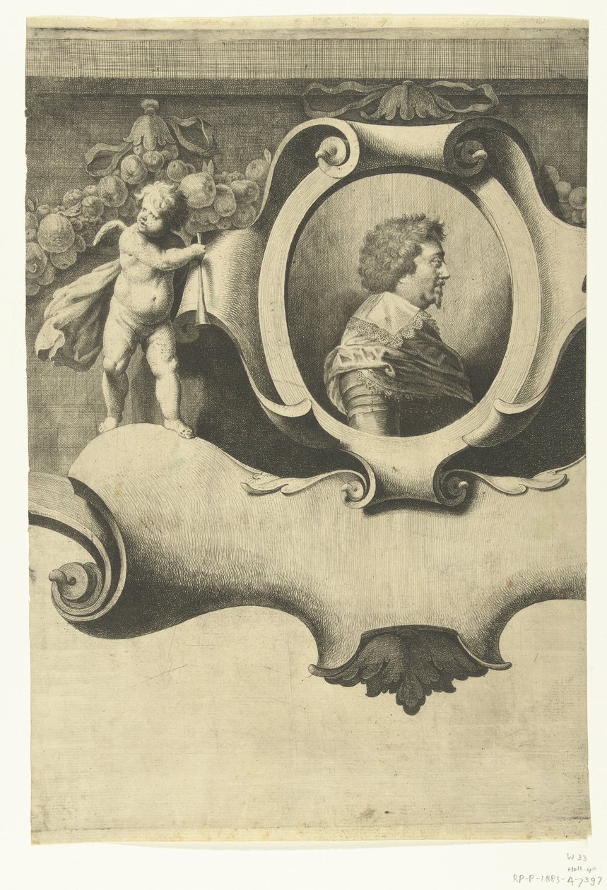 Assedio di Breda (foglio con ritratto di Federico Enrico), 1637 da Jan Gerritsz. van Bronckhorst