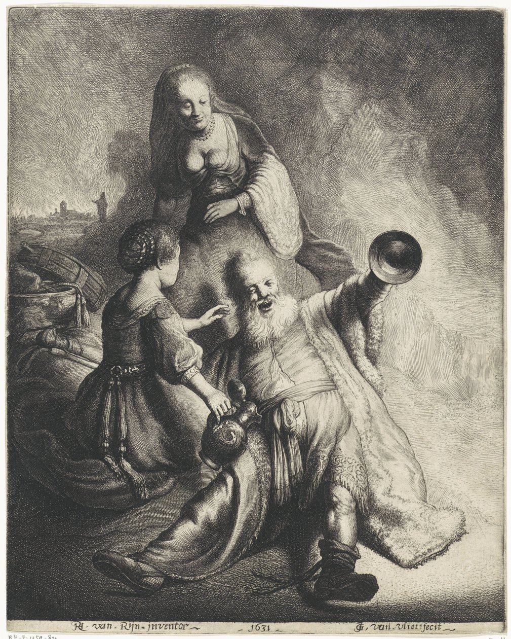Lot e le sue figlie da Jan Gillisz. van Vliet