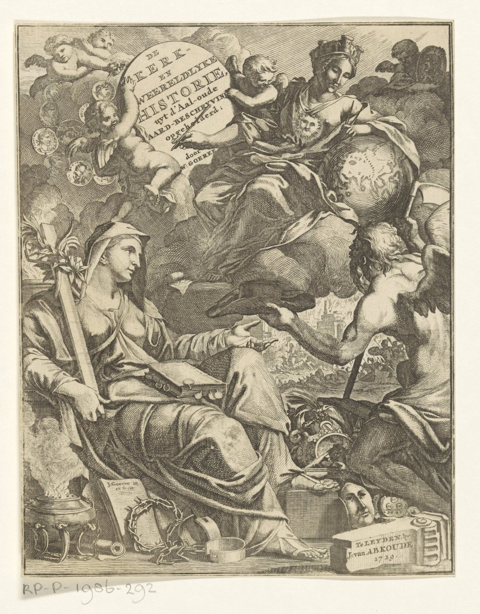 Allegoria sulla storia della chiesa e del mondo De kerk- en weereldlyke historie, uyt d