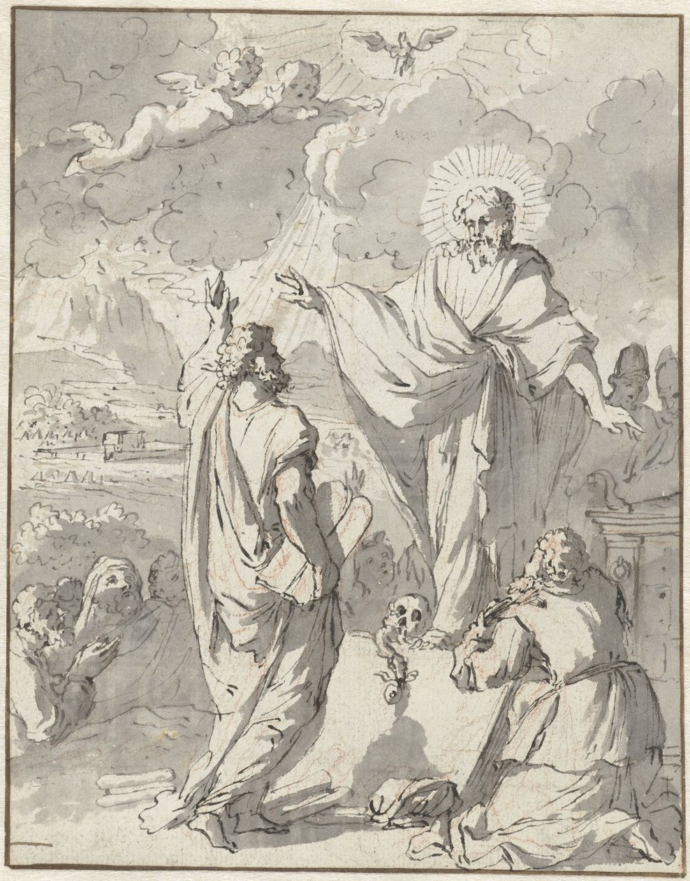 Mosè riceve da Dio le Tavole della Legge da Jan Goeree