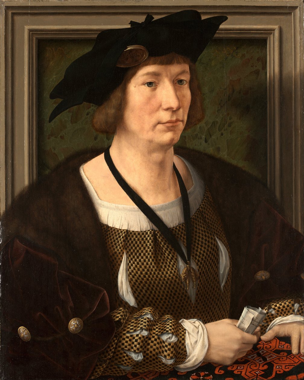 Ritratto di Enrico III di Nassau-Breda 1483-1538 da Jan Gossaert