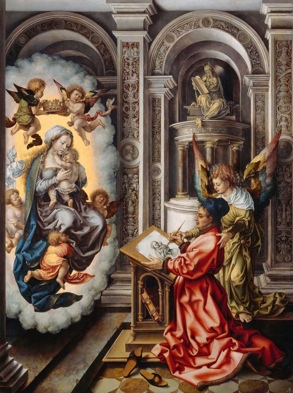 San Luca mentre dipinge la Vergine da Jan Gossaert