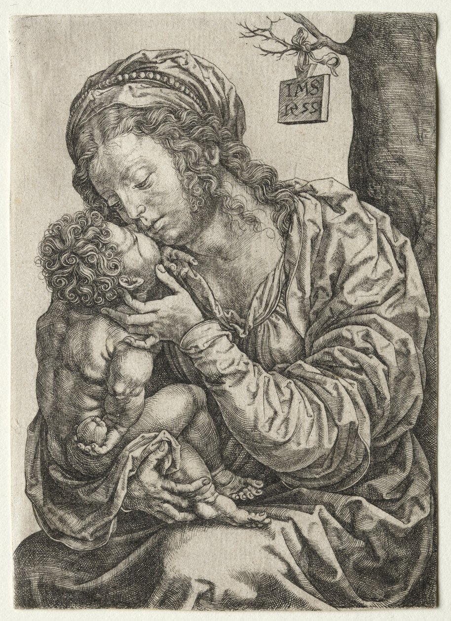 La Vergine seduta ai piedi di un albero da Jan Gossaert