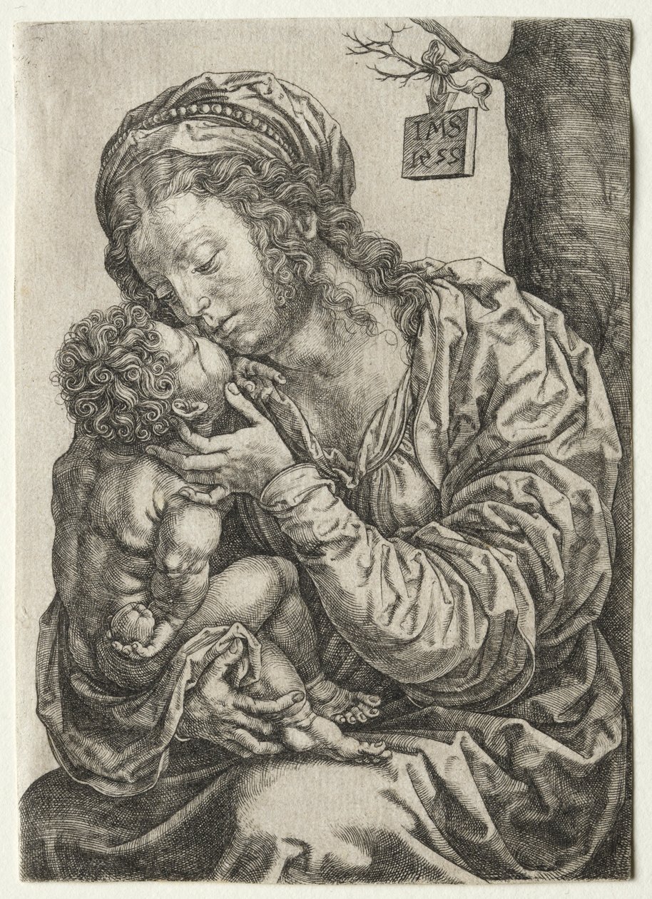 La Vergine seduta ai piedi di un albero, 1522 da Jan Gossaert