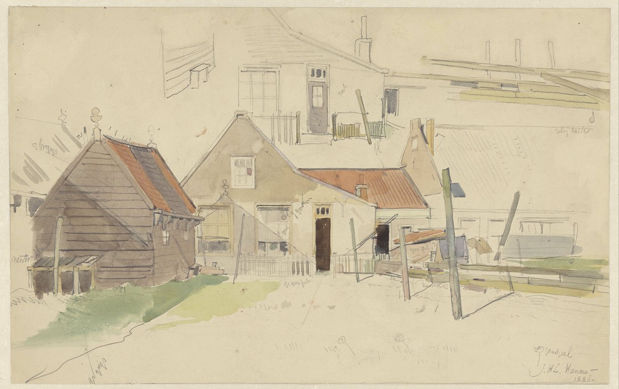 Studi di case nel Vinkenbuurt, Amsterdam da Jan H.L. Hanau
