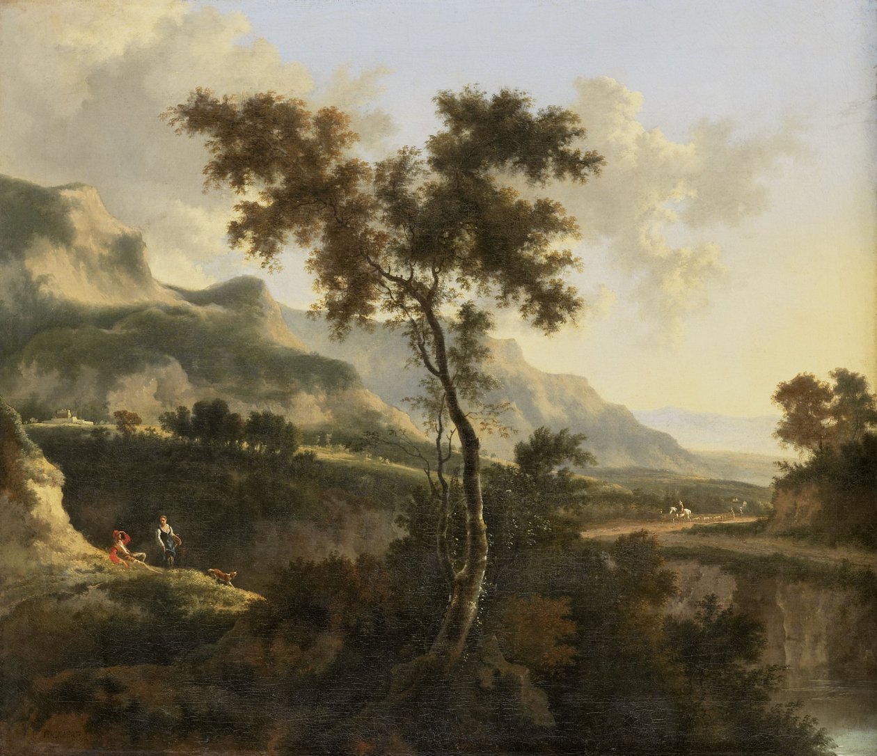 Paesaggio montano da Jan Hackaert