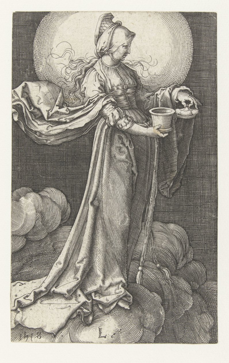 Maria Maddalena tra le nuvole da Jan Harmensz. Muller (manner of)