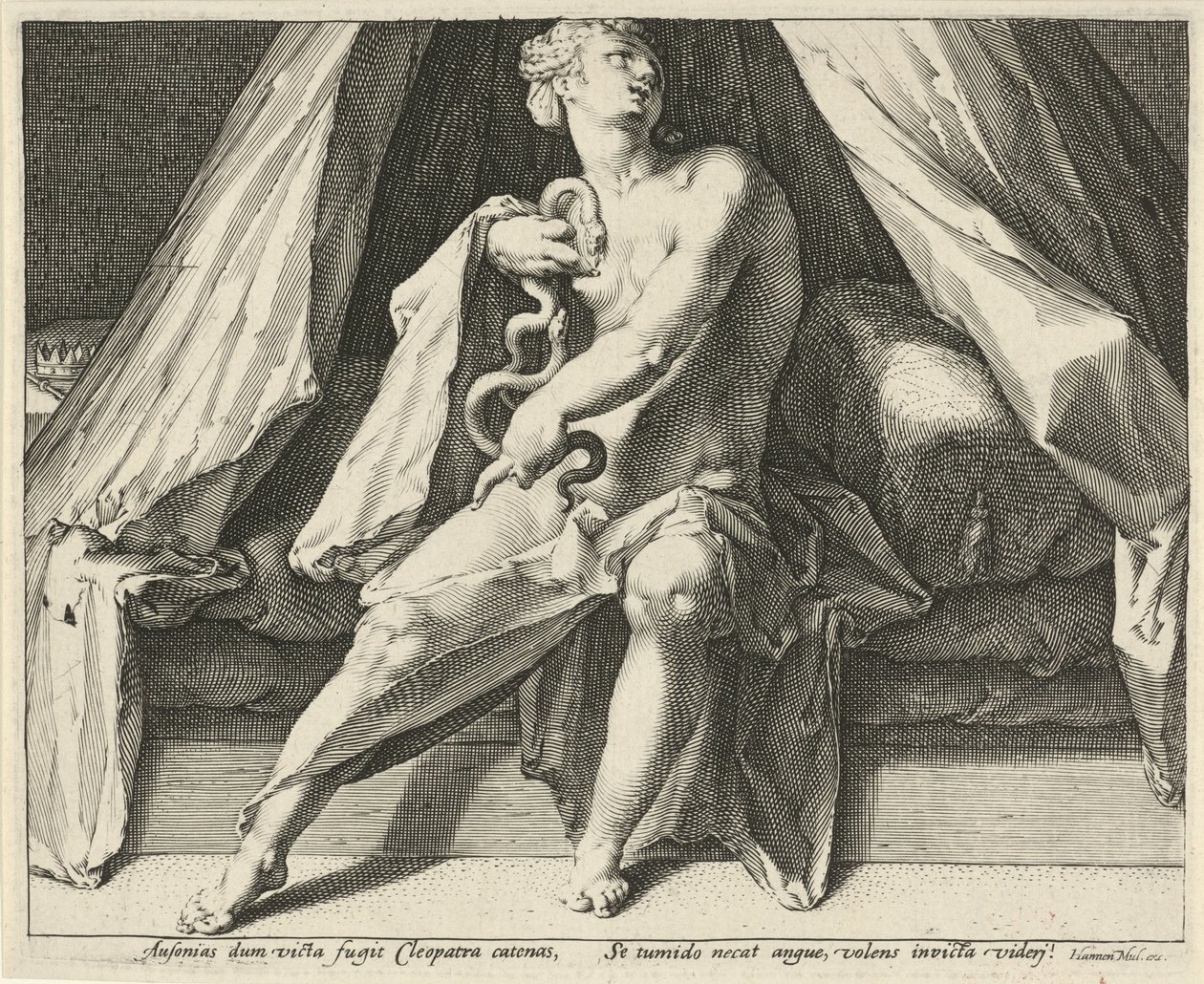 Morte di Cleopatra da Jan Harmensz. Muller
