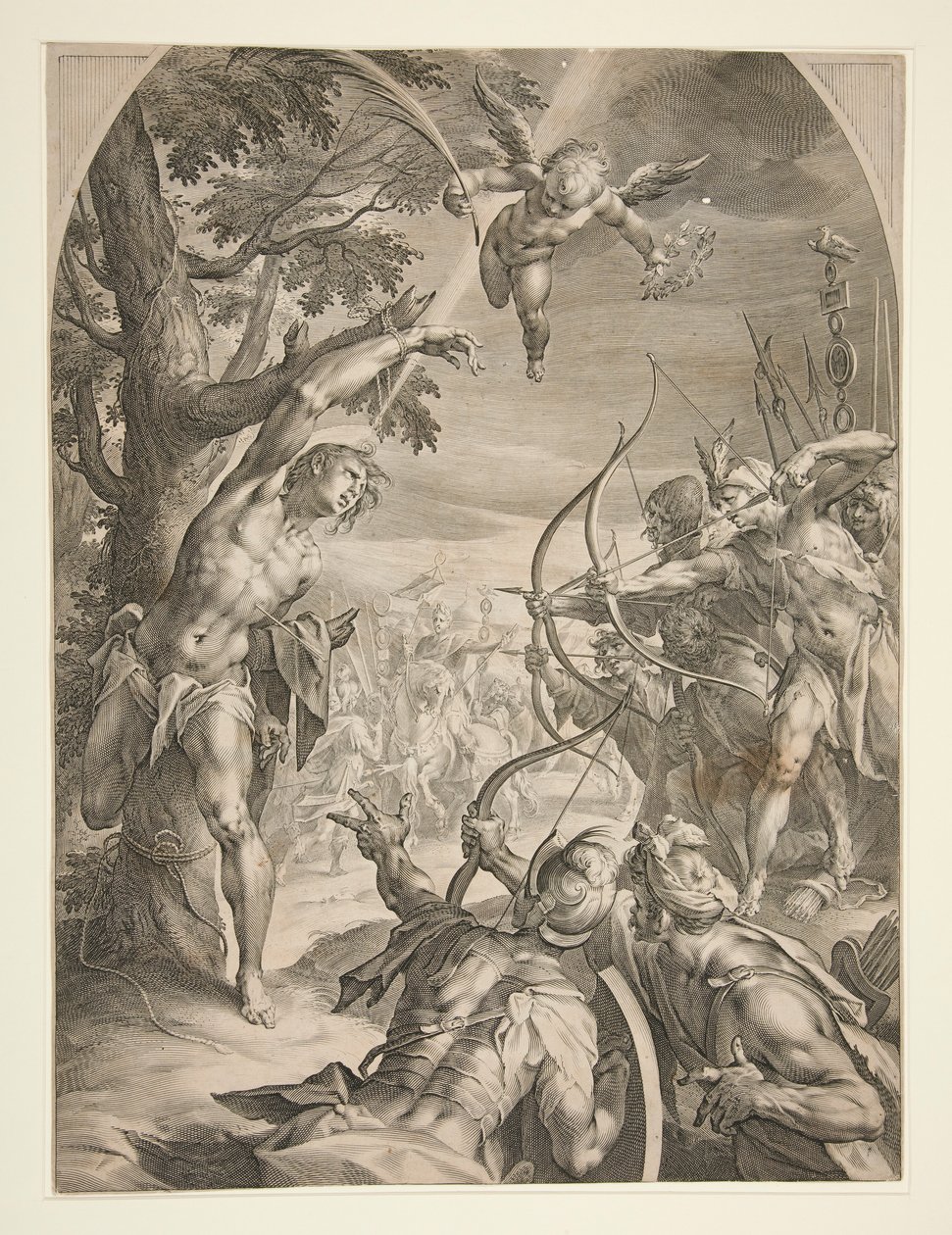 Martirio di San Sebastiano da Jan Harmensz. Muller