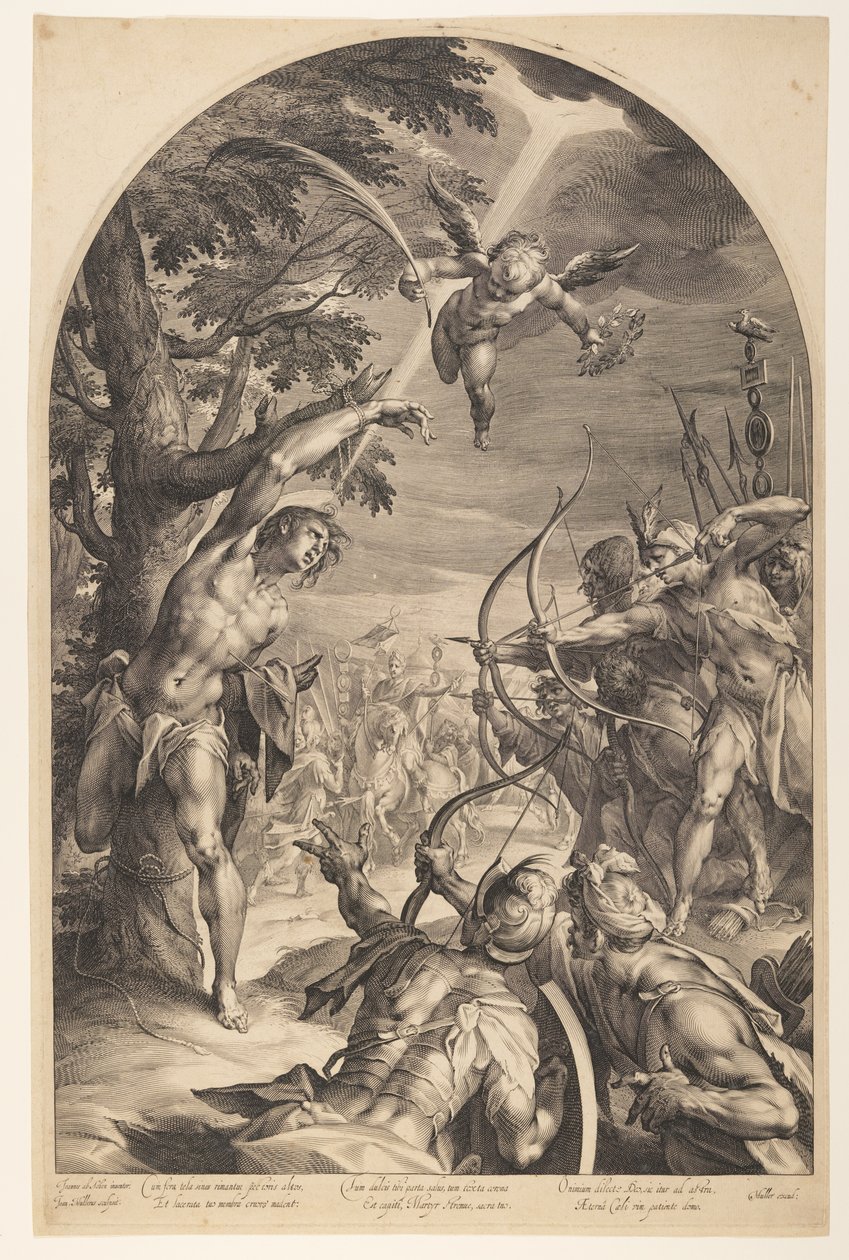 Martirio di San Sebastiano da Jan Harmensz. Muller