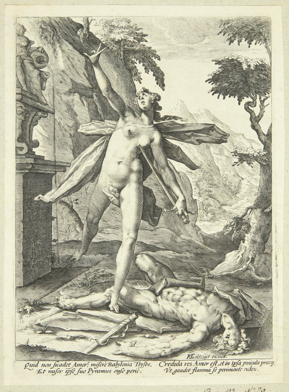 Piramus e Thisbe da Jan Harmensz. Muller