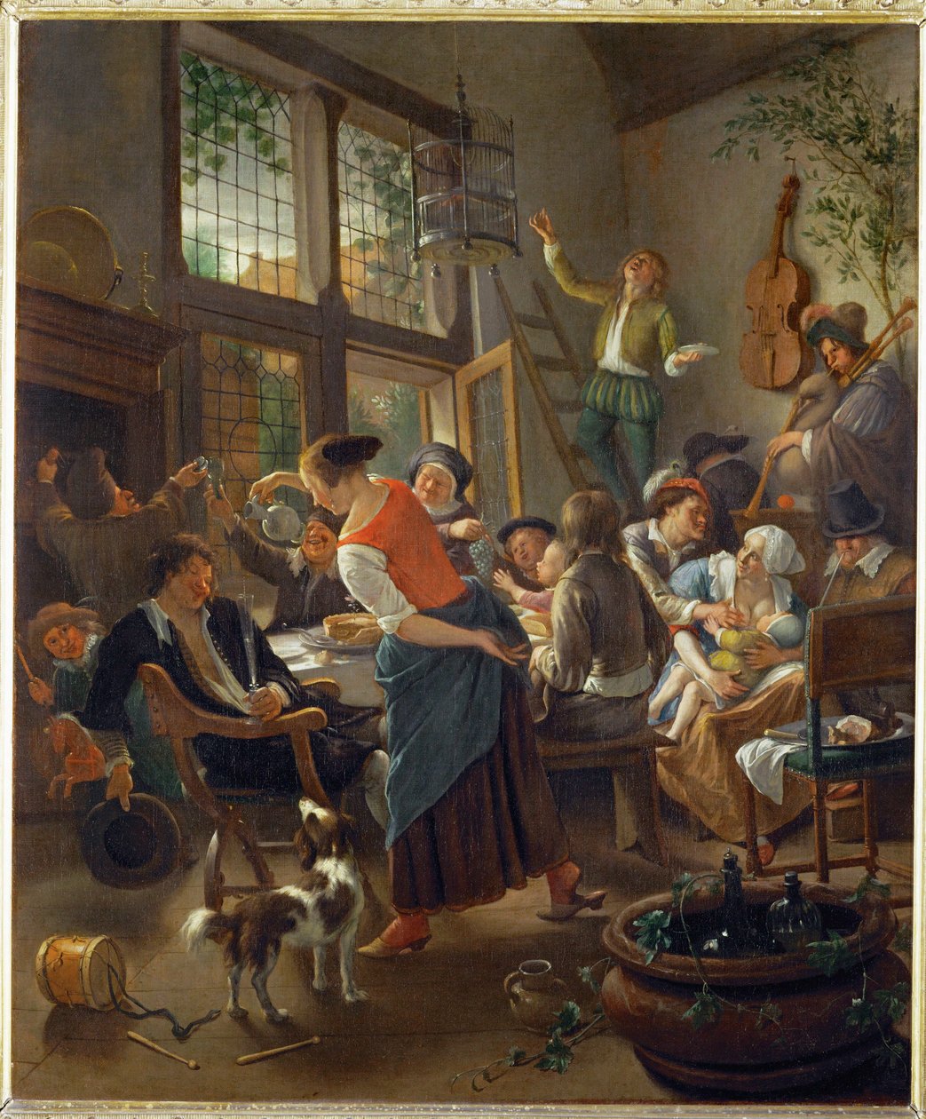 Una cena in famiglia ... da Jan Havicksz. Steen