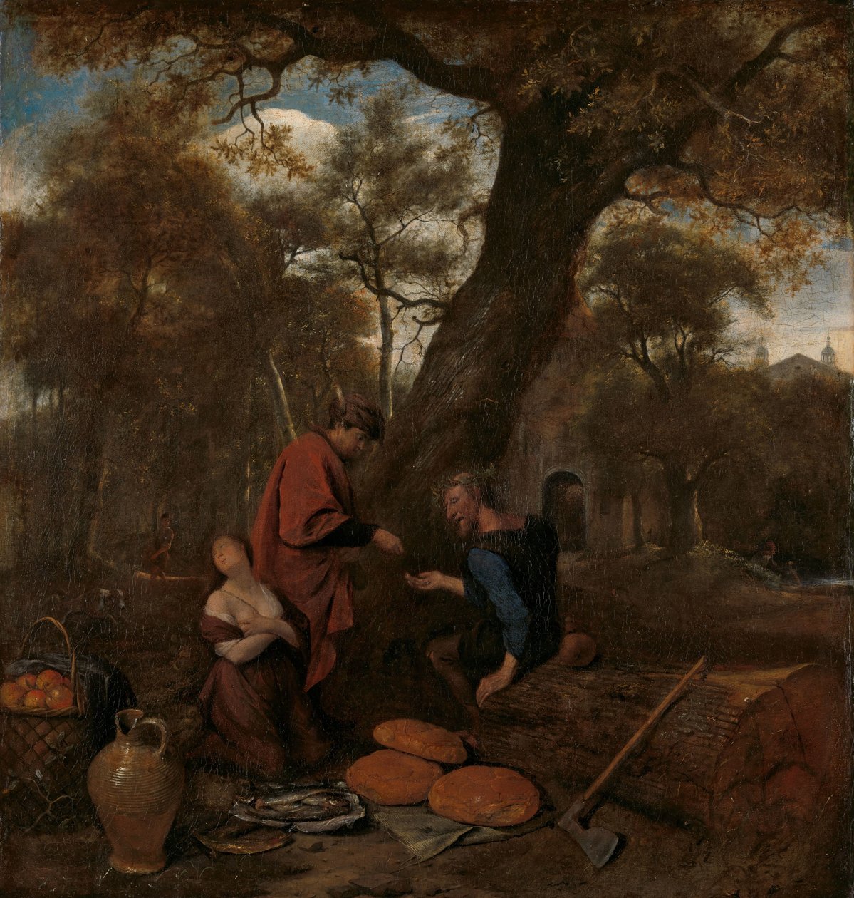 Erisittone che vende sua figlia da Jan Havicksz. Steen