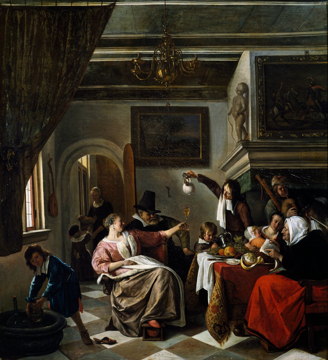 Celebrazione familiare da Jan Havicksz. Steen