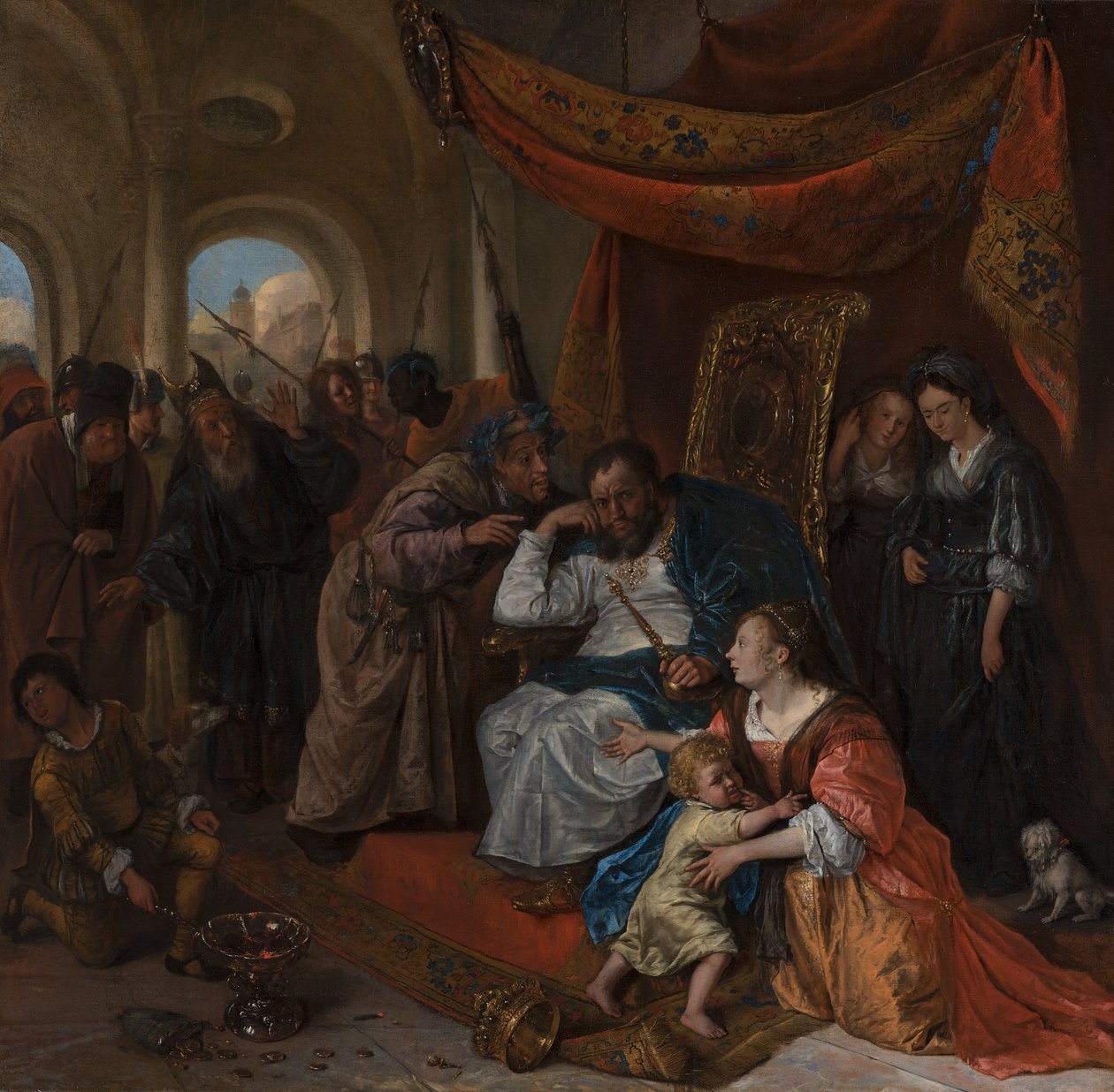 Mosè e la Corona del Faraone da Jan Havicksz. Steen