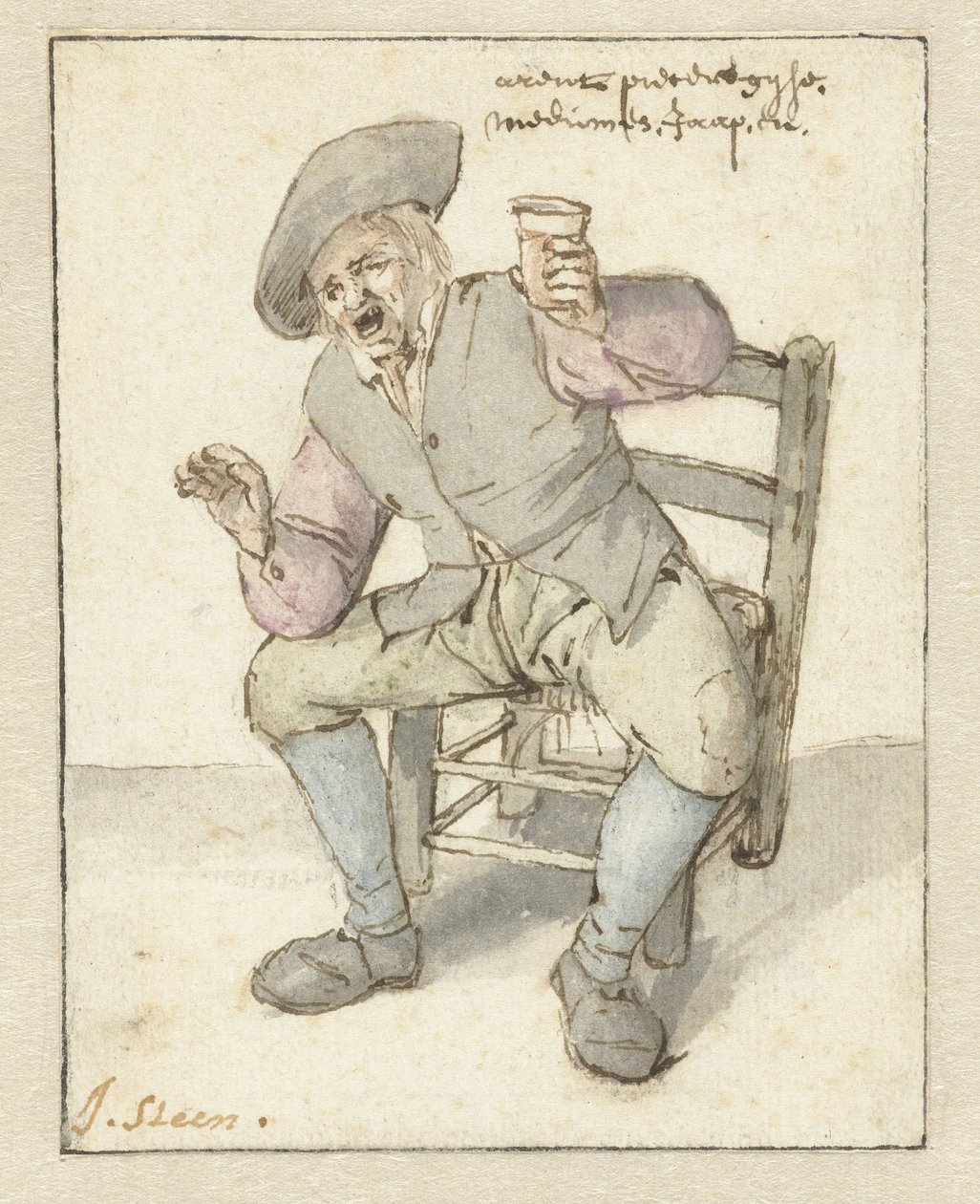 Contadino che canta da Jan Havicksz. Steen