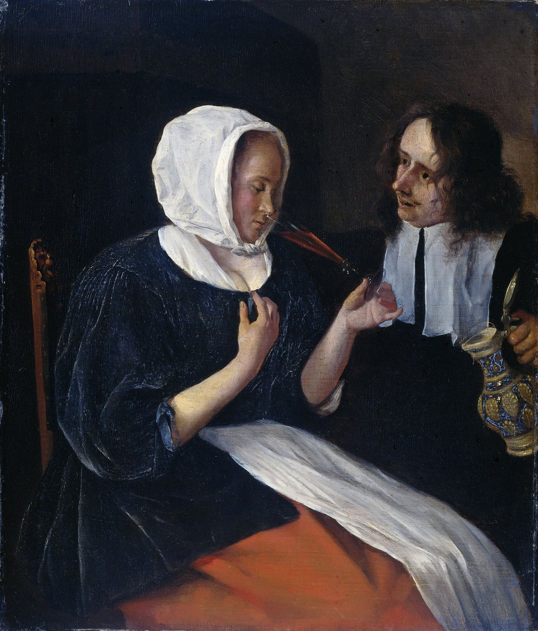 Una coppia che beve, 1660-79 da Jan Havickszoon Steen