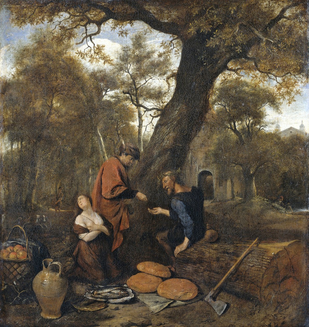 Erisittone vende sua figlia Mestra, 1660 da Jan Havickszoon Steen