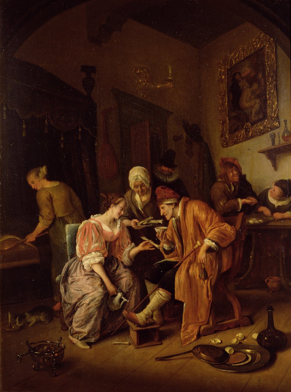 Vecchio malato da Jan Havickszoon Steen