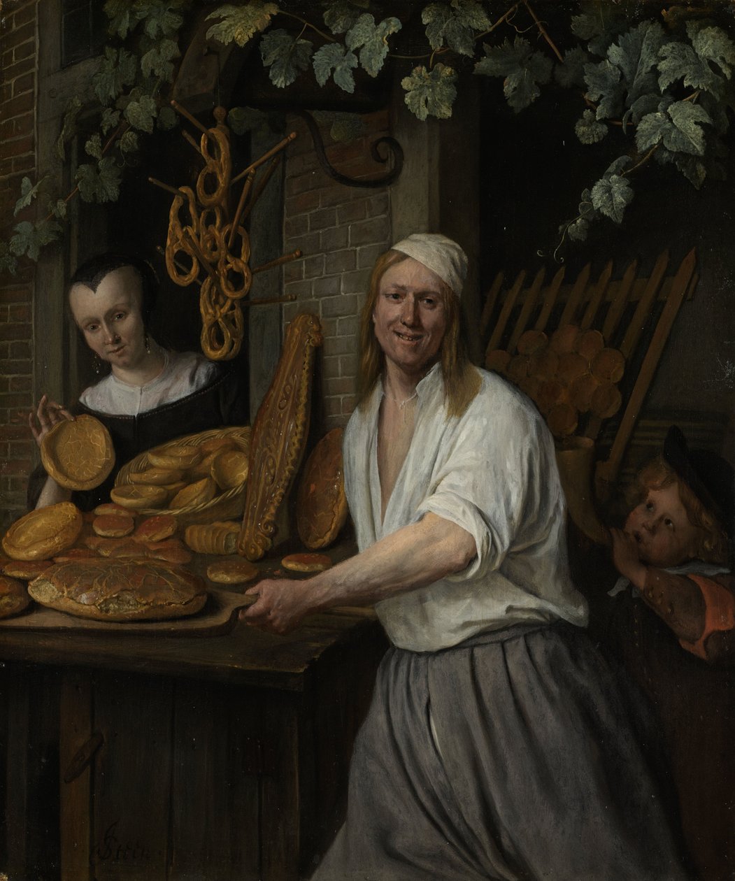 Il fornaio Arent Oostwaard e sua moglie Catherina Keizerswaard, 1658 da Jan Havickszoon Steen