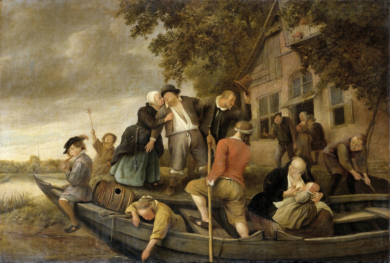 Il felice ritorno a casa, 1679 da Jan Havickszoon Steen