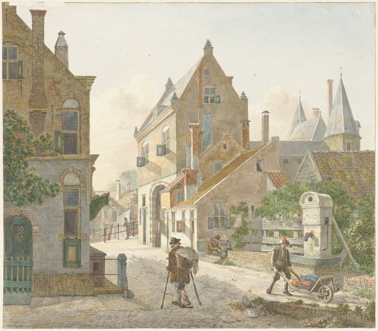 La Porta Waard e il Vecchio Canale a Utrecht da Jan Hendrik Verheijen