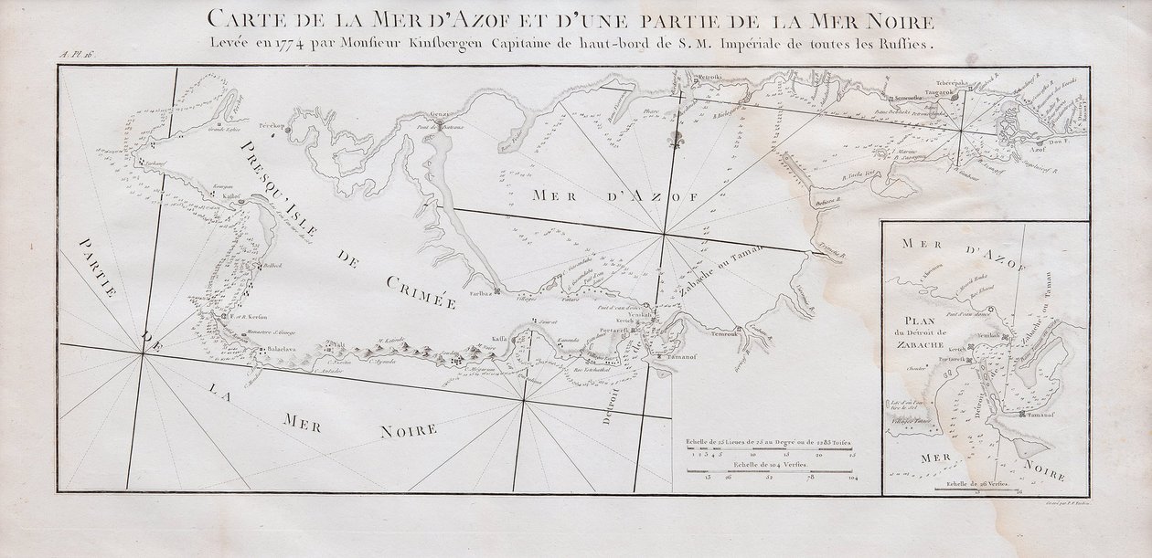 Mappa della Crimea e del Mar d