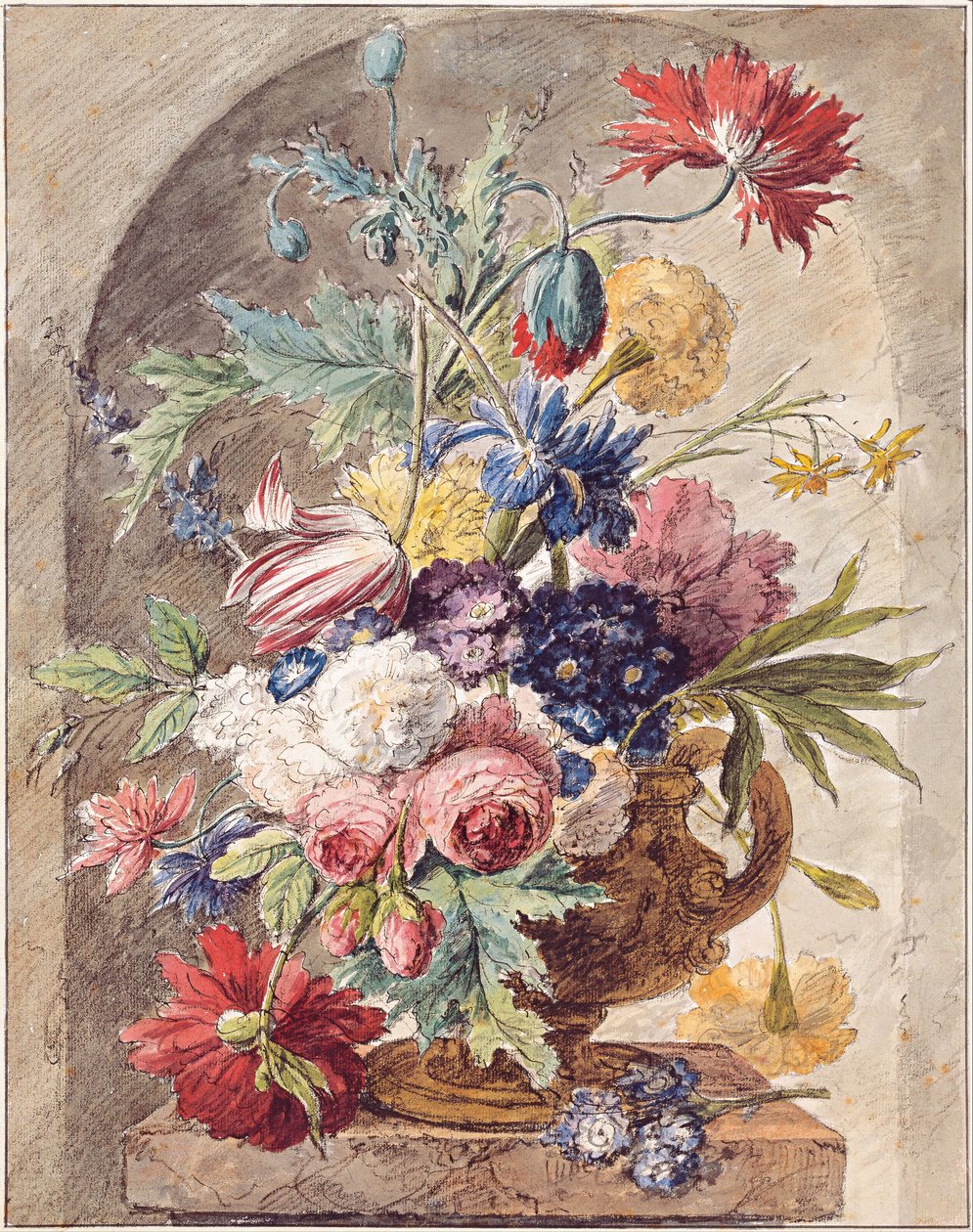 Natura morta floreale, ca. 1734 da Jan Huysum van