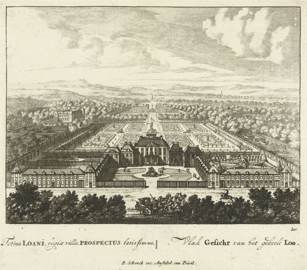 Veduta del Palazzo Het Loo, 1694-97 da Jan I van Call