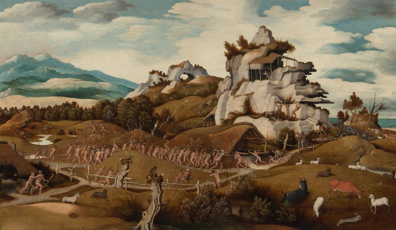 Paesaggio con un episodio della conquista dell
