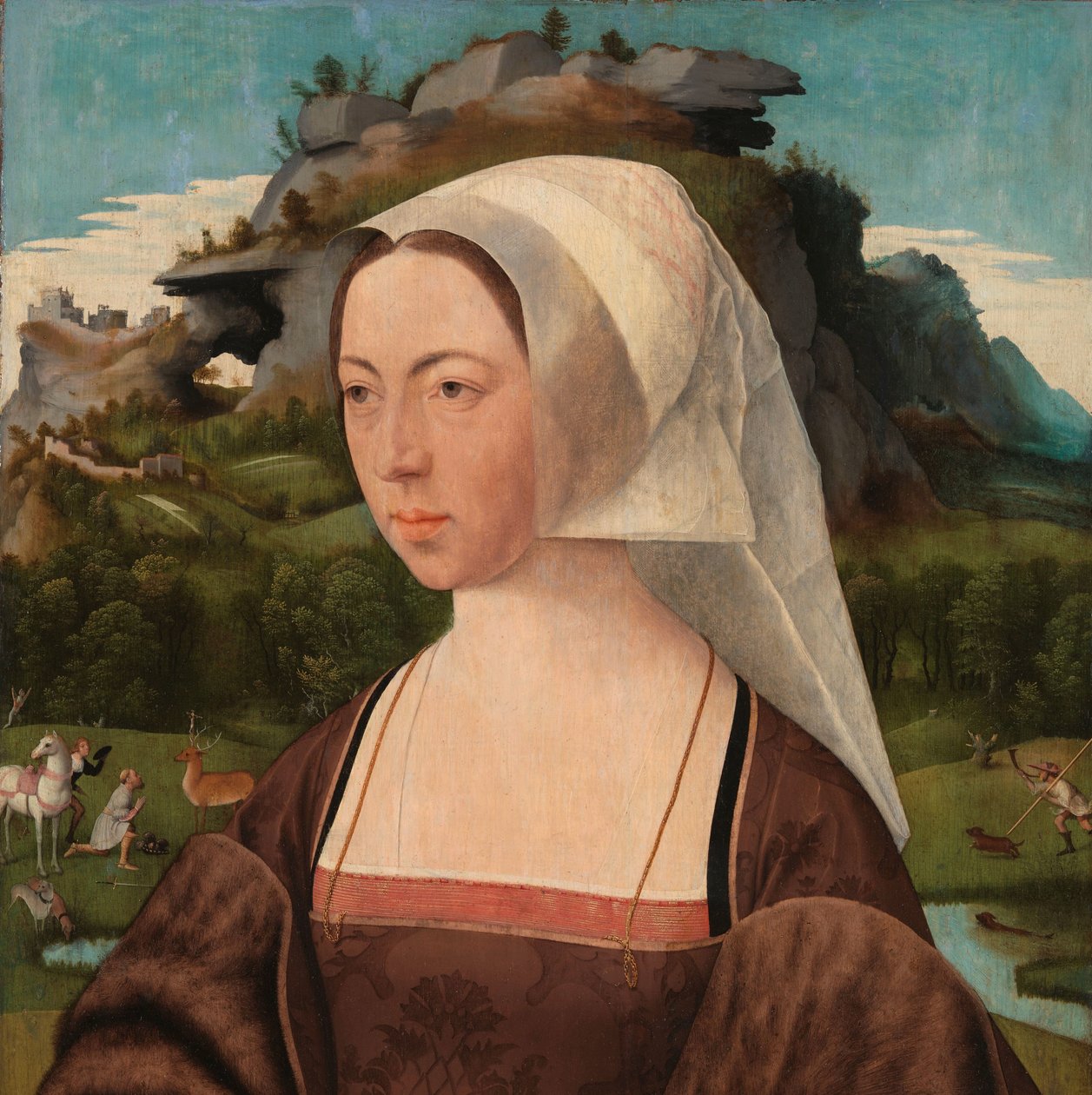 Ritratto di una donna sconosciuta da Jan Jansz Mostaert