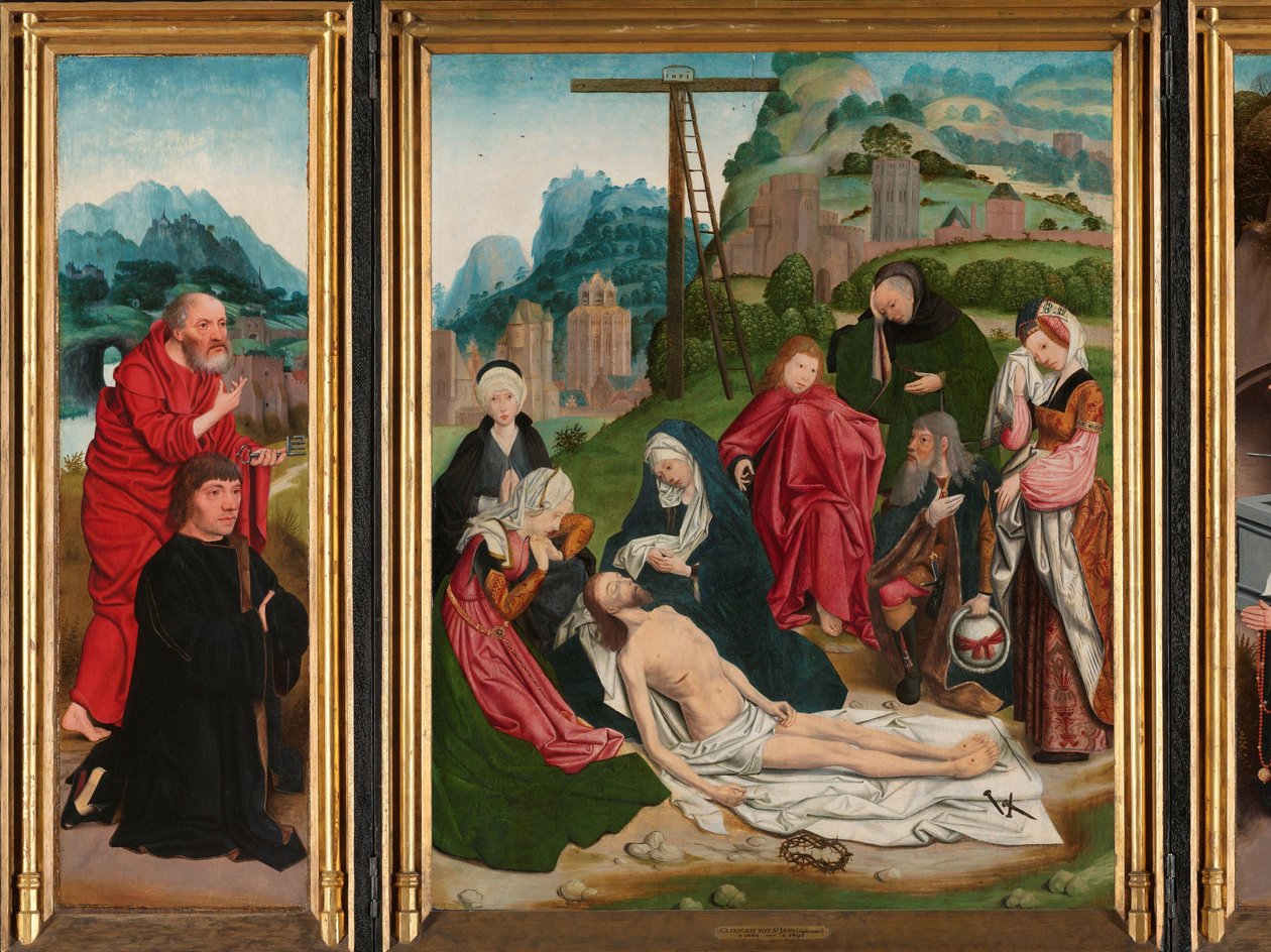 Trittico con il compianto da Jan Jansz Mostaert