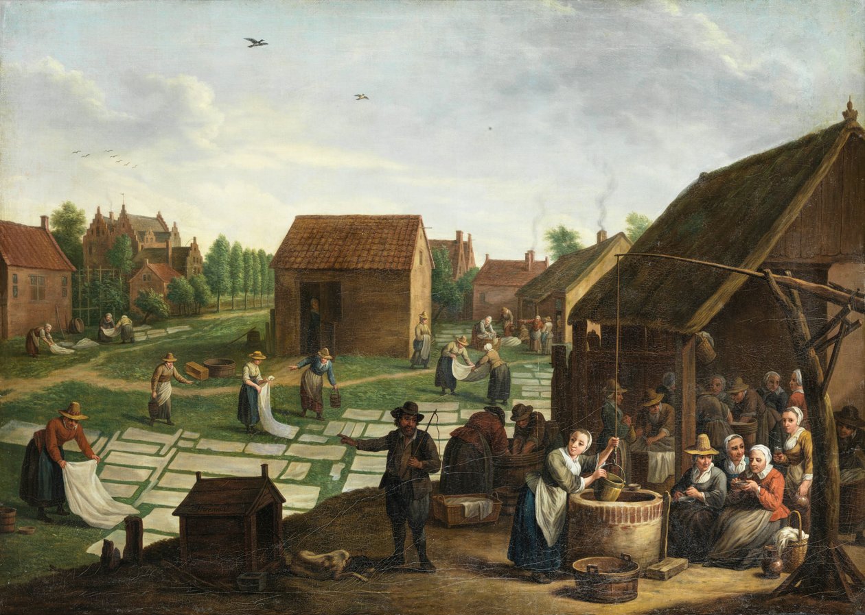 Jan Josef Horemans (II) Bleachfield da Jan Josef Horemans the Younger